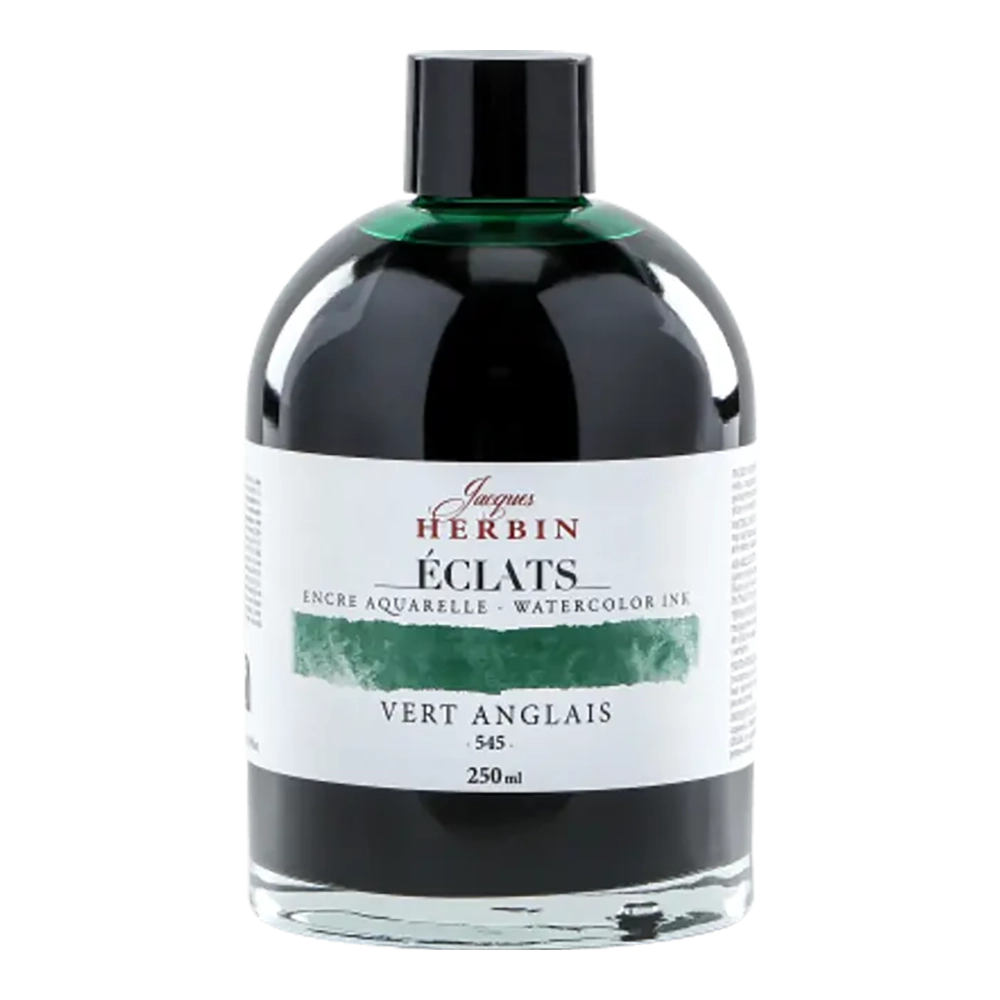 JACQUES HERBIN Eclats Watercolour Ink 250ml English Green