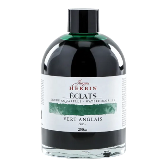 JACQUES HERBIN Eclats Watercolour Ink 250ml English Green