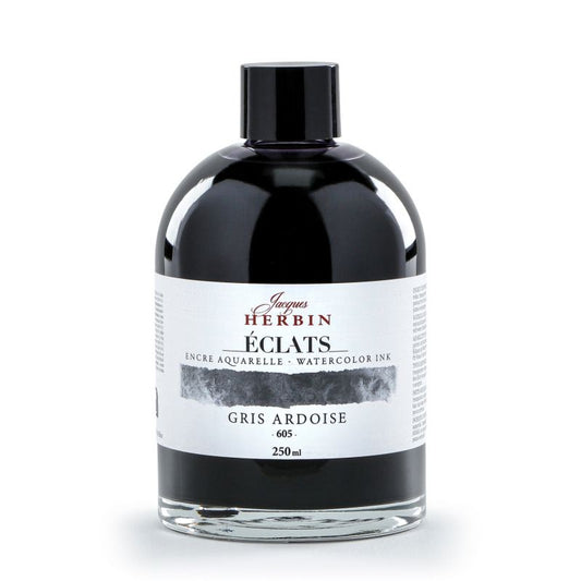 JACQUES HERBIN Eclats Watercolour Ink 250ml Slate Grey