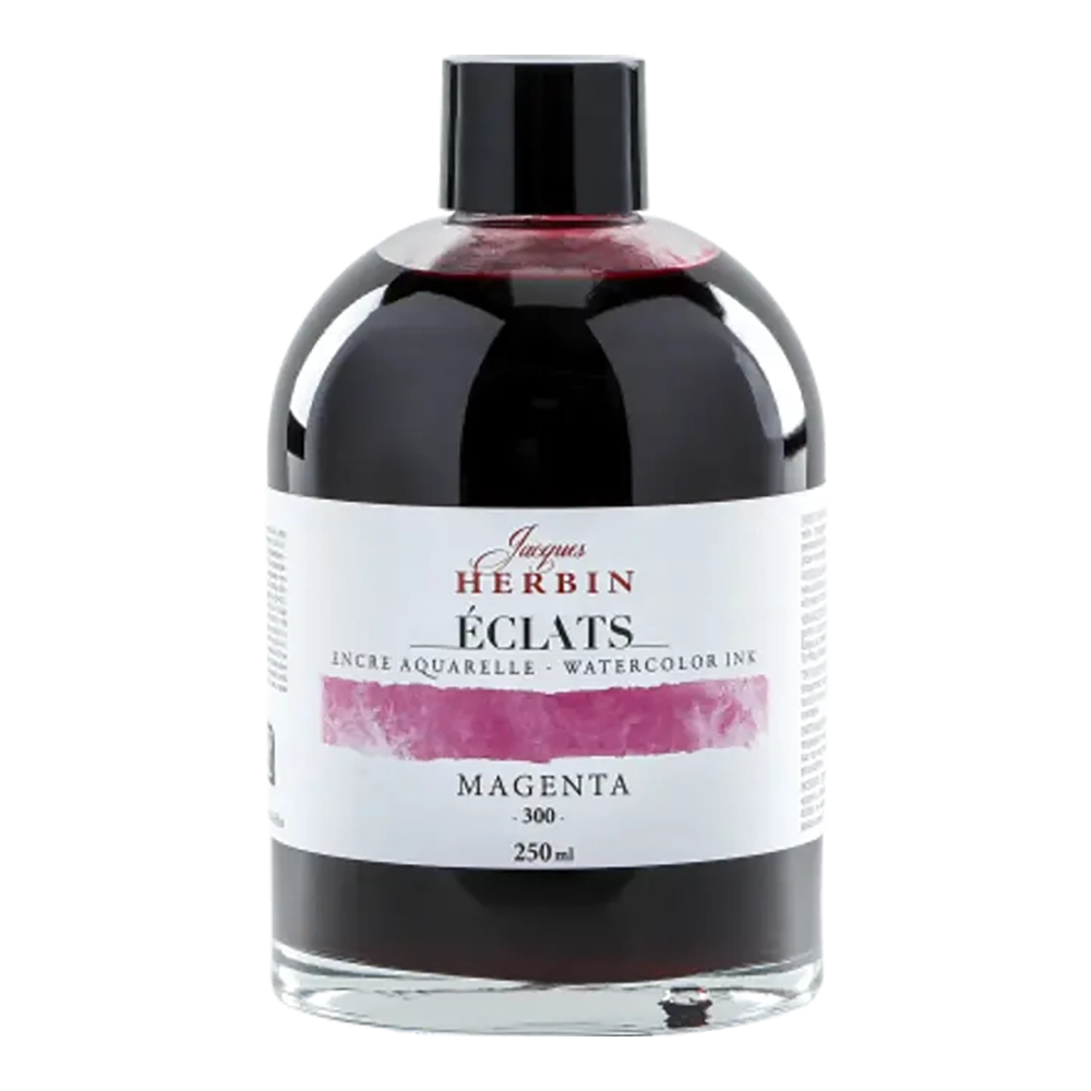 JACQUES HERBIN Eclats Watercolour Ink 250ml Magenta