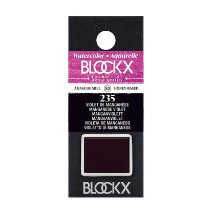 BLOCKX Artists' Watercolour Half Pan 1.5ml Manganese Violet