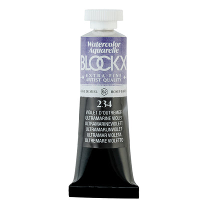 BLOCKX Artists' Watercolour Tube 15ml Ultramarine Violet