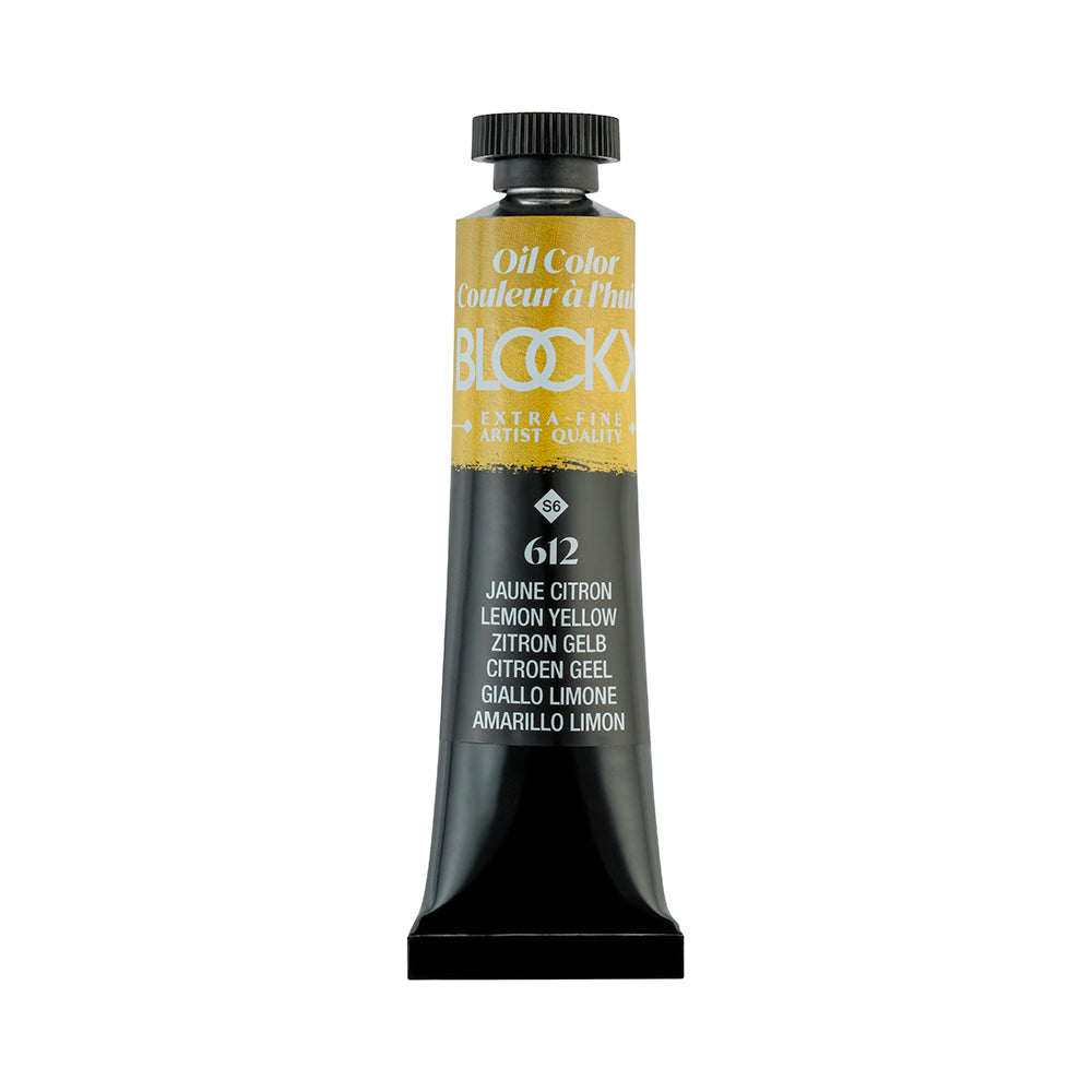 BLOCKX Premium Extra-Fine Oils Tube 20ml Lemon Yellow