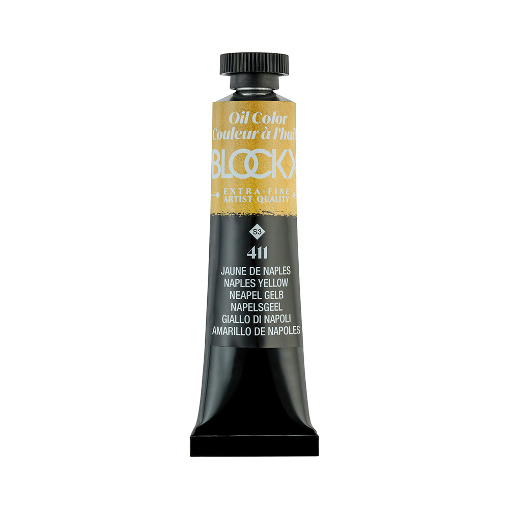 BLOCKX Premium Extra-Fine Oils Tube 20ml Naples Yellow