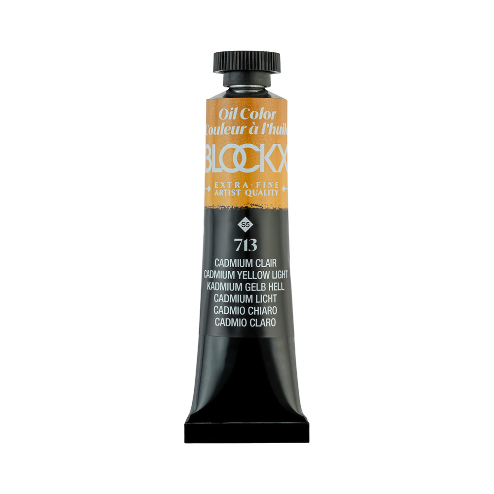 BLOCKX Premium Extra-Fine Oils Tube 20ml Cadmium Yellow Light