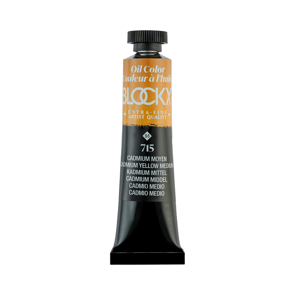 BLOCKX Premium Extra-Fine Oils Tube 20ml Cadmium Yellow Medium