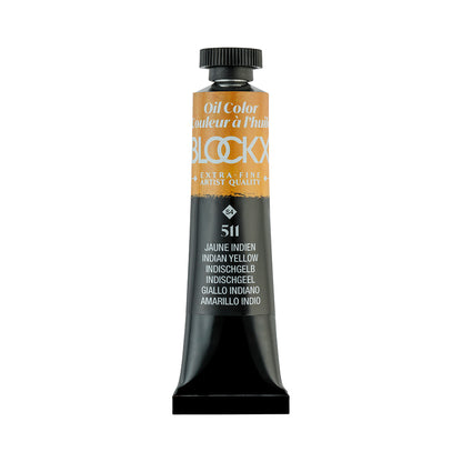 BLOCKX Premium Extra-Fine Oils Tube 20ml Indian Yellow