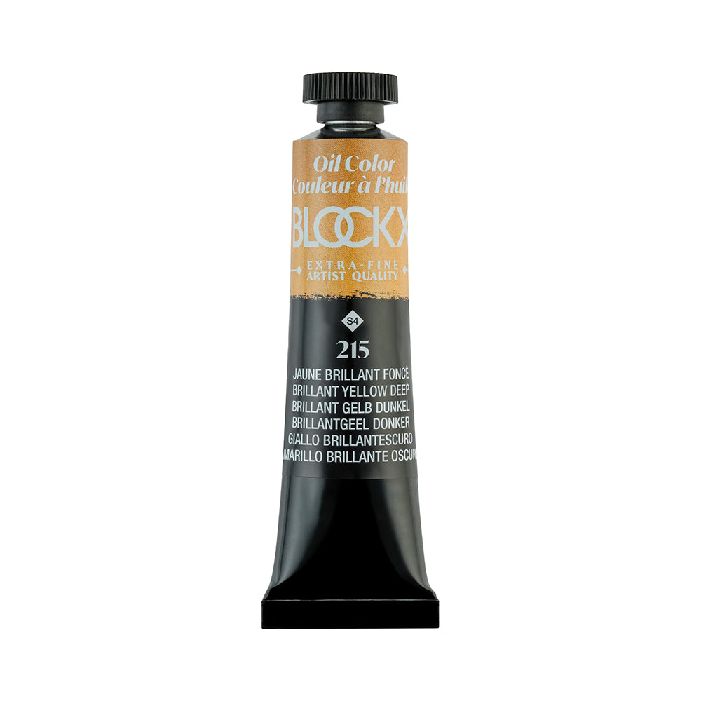 BLOCKX Premium Extra-Fine Oils Tube 20ml Brilliant Yellow Deep