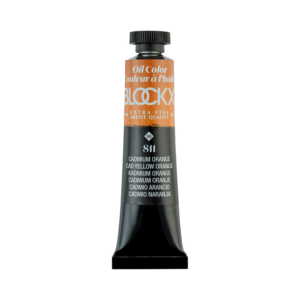 BLOCKX Premium Extra-Fine Oils Tube 20ml Cadmium Orange