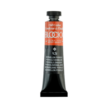 BLOCKX Premium Extra-Fine Oils Tube 20ml Pyrrolo Vermilion