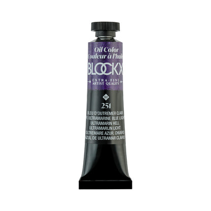 BLOCKX Premium Extra-Fine Oils Tube 20ml Ultramarine Blue Light