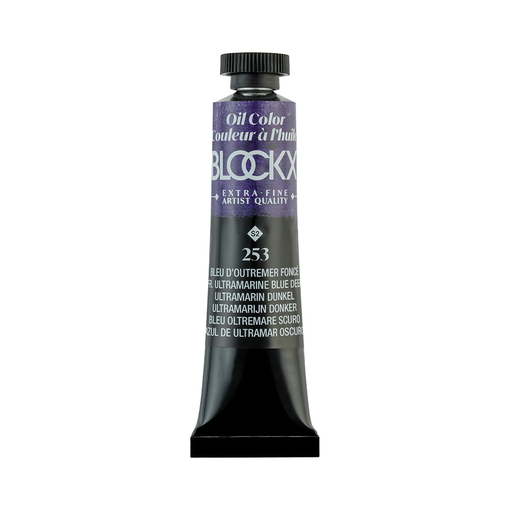 BLOCKX Premium Extra-Fine Oils Tube 20ml Ultramarine Blue Deep