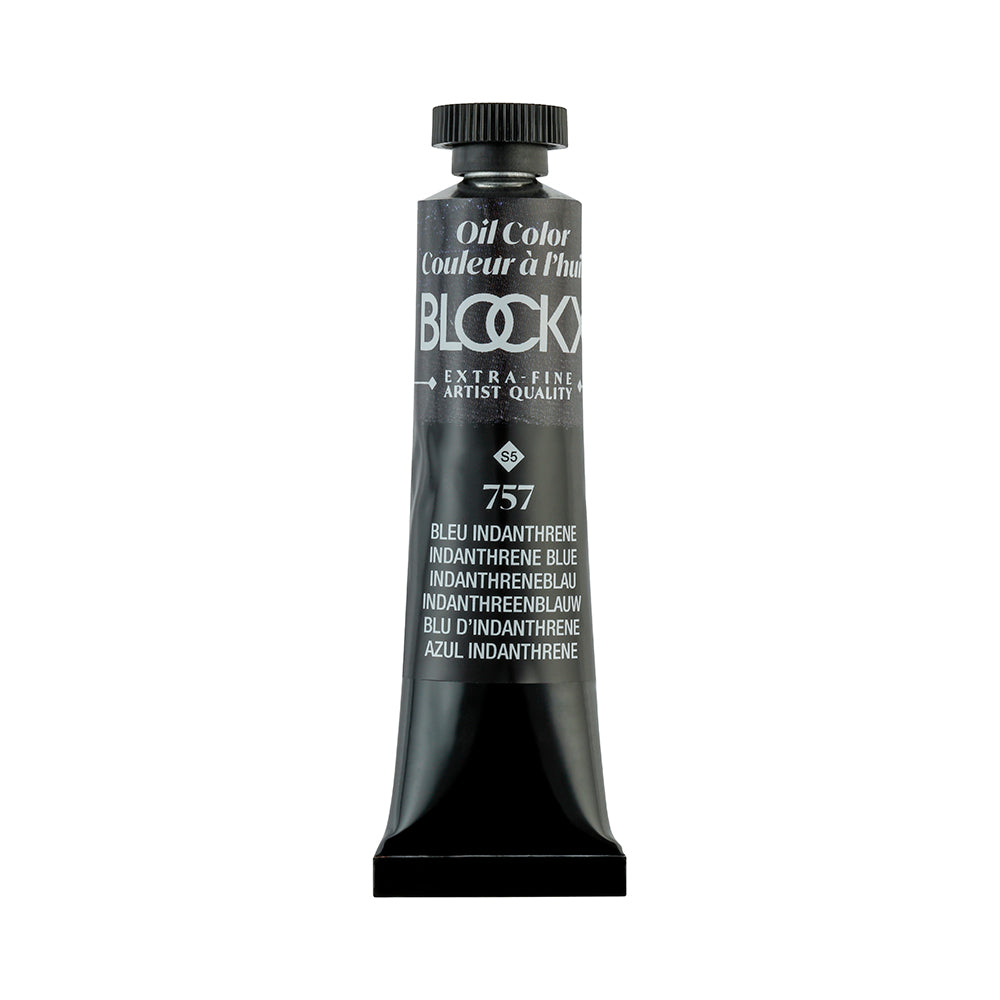 BLOCKX Premium Extra-Fine Oils Tube 20ml Indanthrene Blue