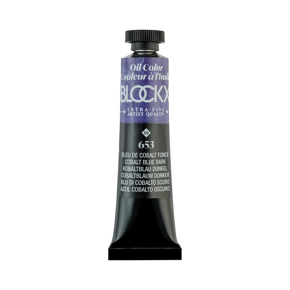 BLOCKX Premium Extra-Fine Oils Tube 20ml Cobalt Blue Dark