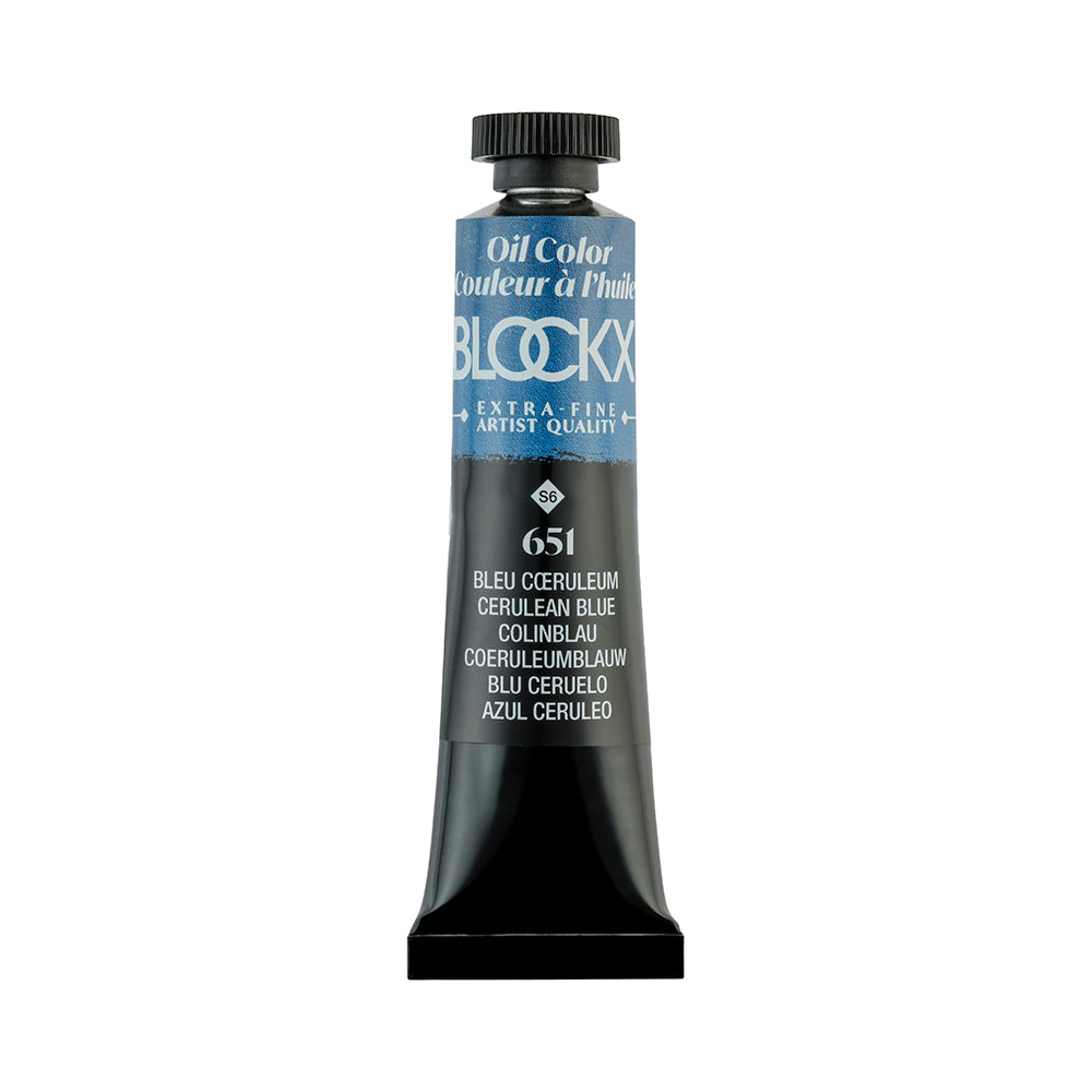 BLOCKX Premium Extra-Fine Oils Tube 20ml Coerulean Blue