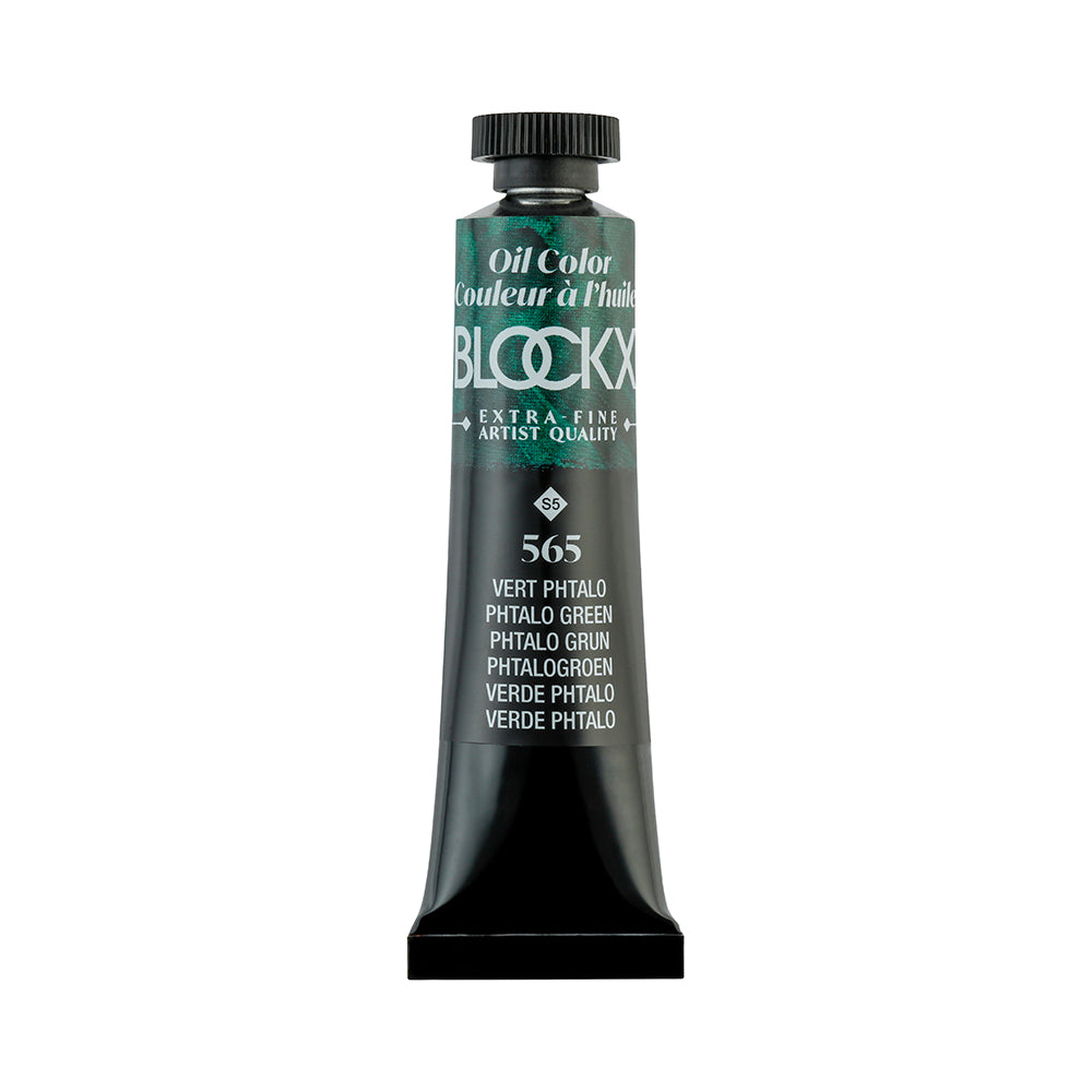 BLOCKX Premium Extra-Fine Oils Tube 20ml Phtalo Green