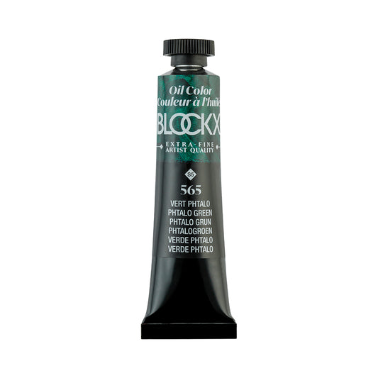 BLOCKX Premium Extra-Fine Oils Tube 20ml Phtalo Green