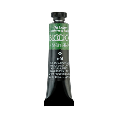 BLOCKX Premium Extra-Fine Oils Tube 20ml Cobalt Green Light