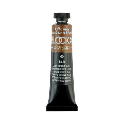 BLOCKX Premium Extra-Fine Oils Tube 20ml Brown Ochre Light