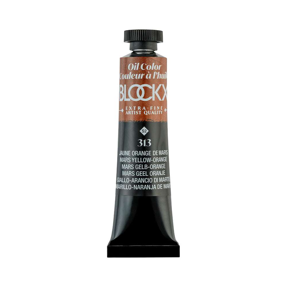 BLOCKX Premium Extra-Fine Oils Tube 20ml Mars Yellow Orange