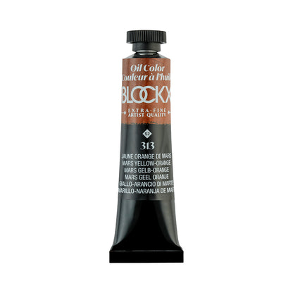 BLOCKX Premium Extra-Fine Oils Tube 20ml Mars Yellow Orange