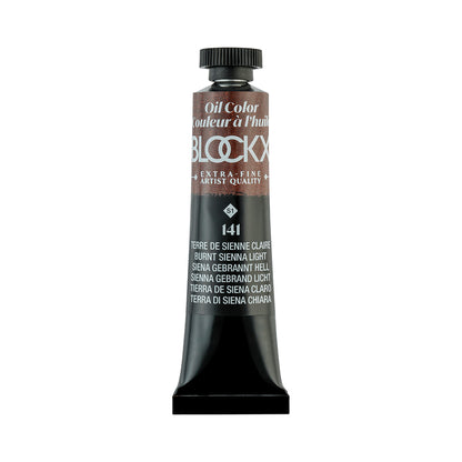 BLOCKX Premium Extra-Fine Oils Tube 20ml Burnt Sienna Light