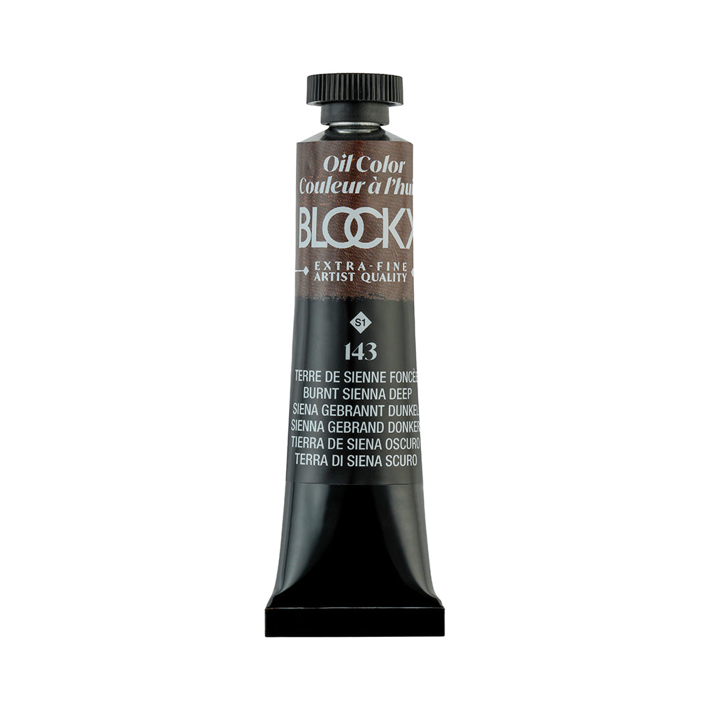 BLOCKX Premium Extra-Fine Oils Tube 20ml Burnt Sienna Deep