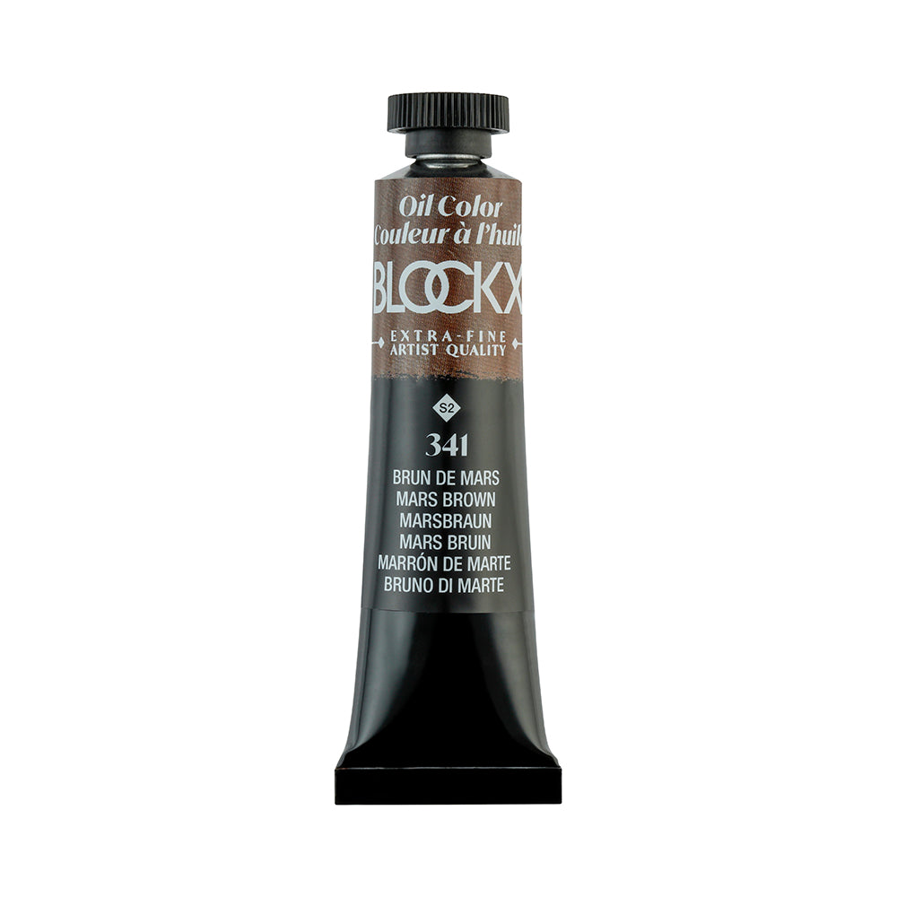 BLOCKX Premium Extra-Fine Oils Tube 20ml Mars Brown