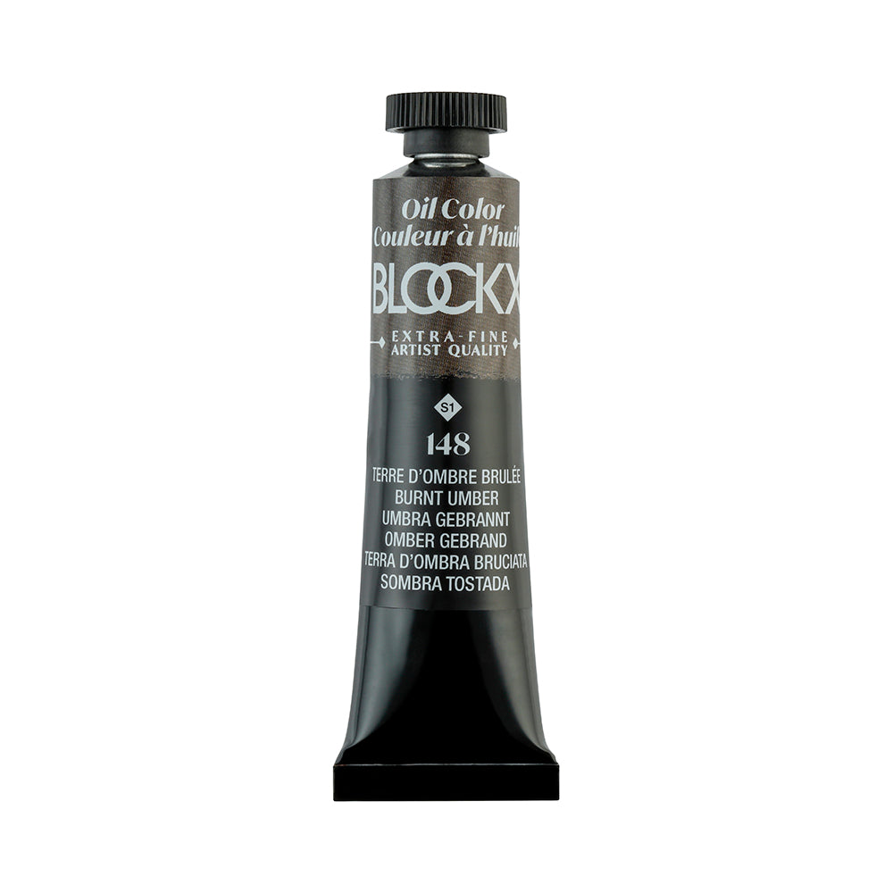 BLOCKX Premium Extra-Fine Oils Tube 20ml Burnt Umber