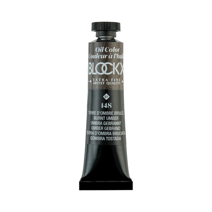 BLOCKX Premium Extra-Fine Oils Tube 20ml Burnt Umber