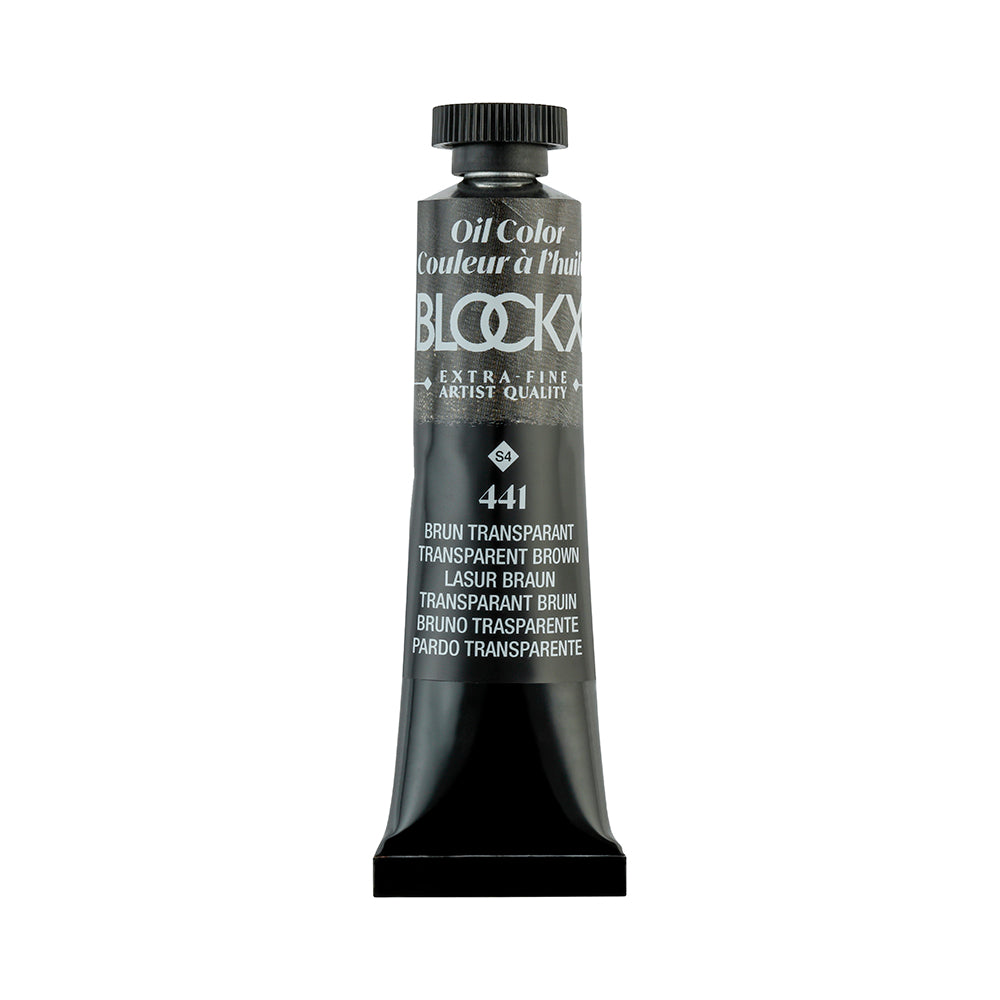 BLOCKX Premium Extra-Fine Oils Tube 20ml Transparent Brown