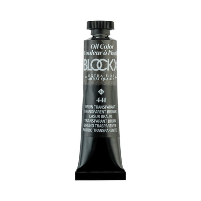 BLOCKX Premium Extra-Fine Oils Tube 20ml Transparent Brown