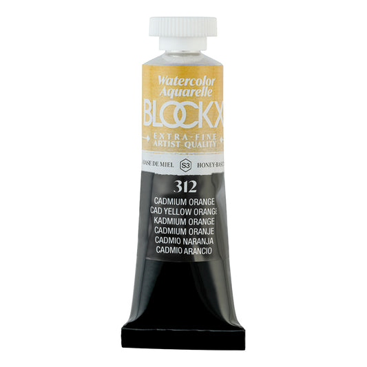 BLOCKX Artists' Watercolour Tube 15ml Cadmium Yellow Orange