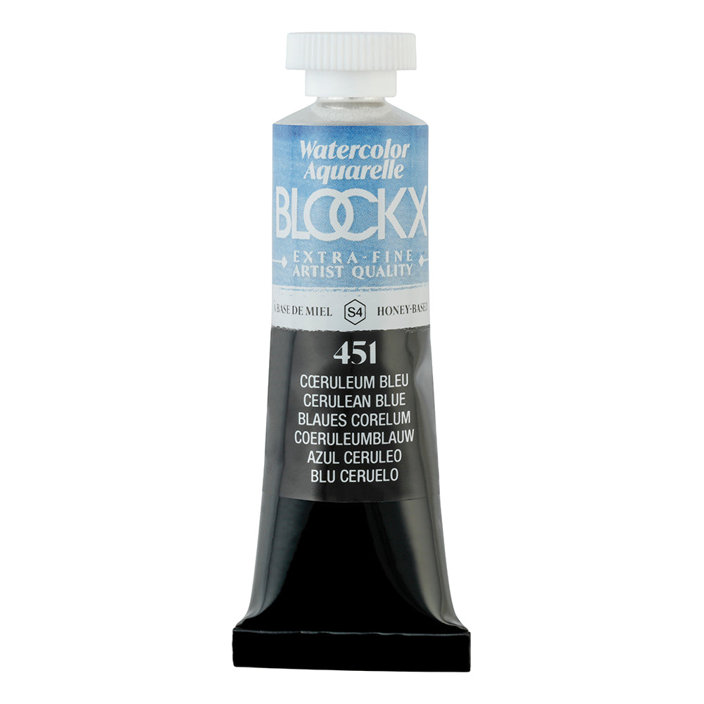 BLOCKX Artists' Watercolour Tube 15ml Cerulean Blue