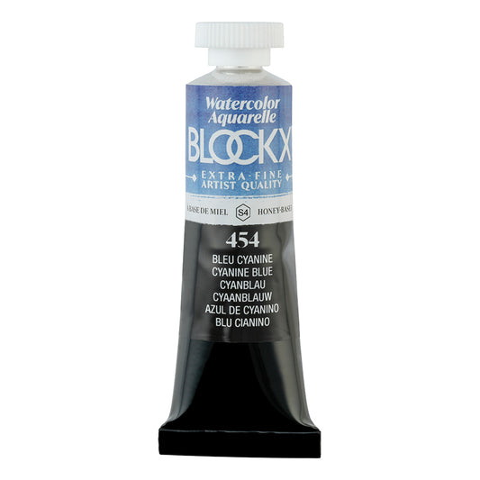 BLOCKX Artists' Watercolour Tube 15ml Cyanine Blue