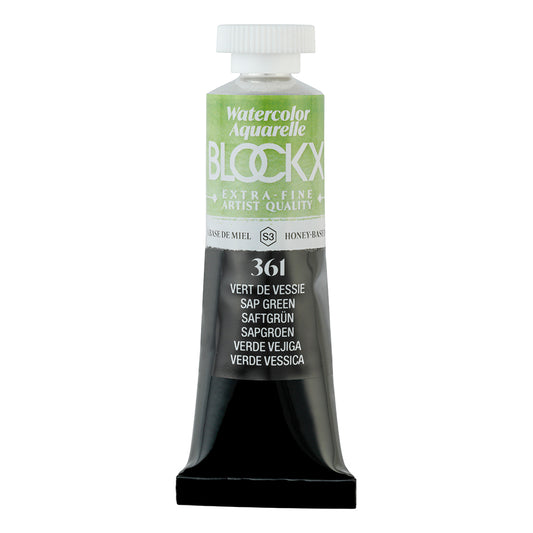 BLOCKX Artists' Watercolour Tube 15ml Sap Green