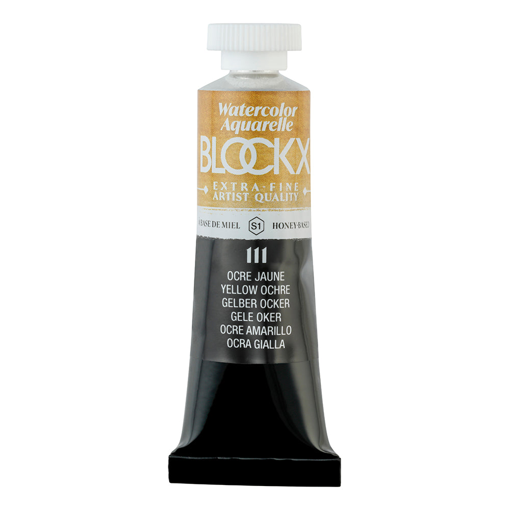 BLOCKX Artists' Watercolour Tube 15ml Yellow Ochre