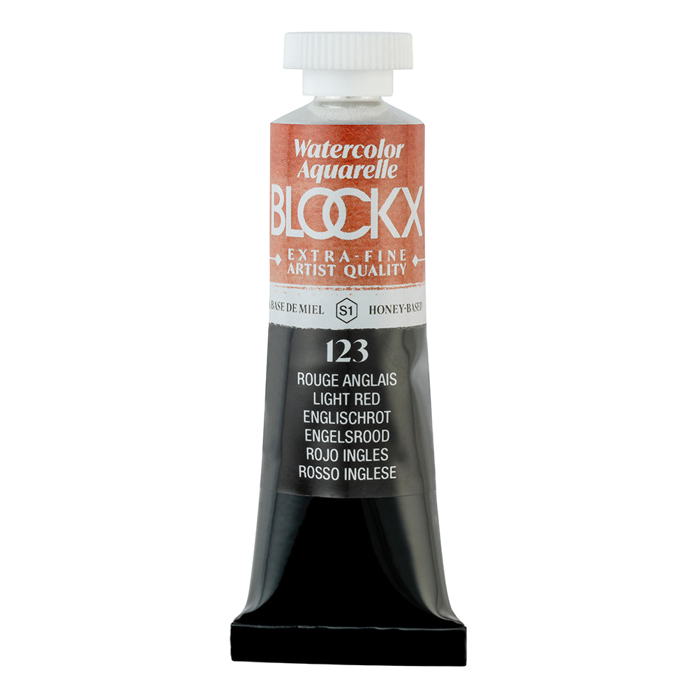 BLOCKX Artists' Watercolour Tube 15ml Light Red