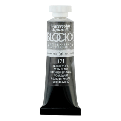 BLOCKX Artists' Watercolour Tube 15ml Ivory Black