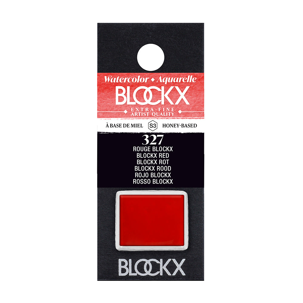 BLOCKX Artists' Watercolour Half Pan 1.5ml Blockx Red