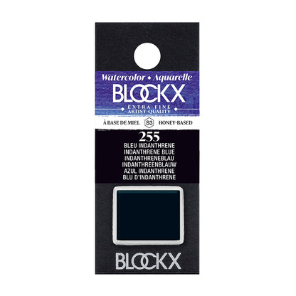 BLOCKX Artists' Watercolour Half Pan 1.5ml Indanthrene Blue