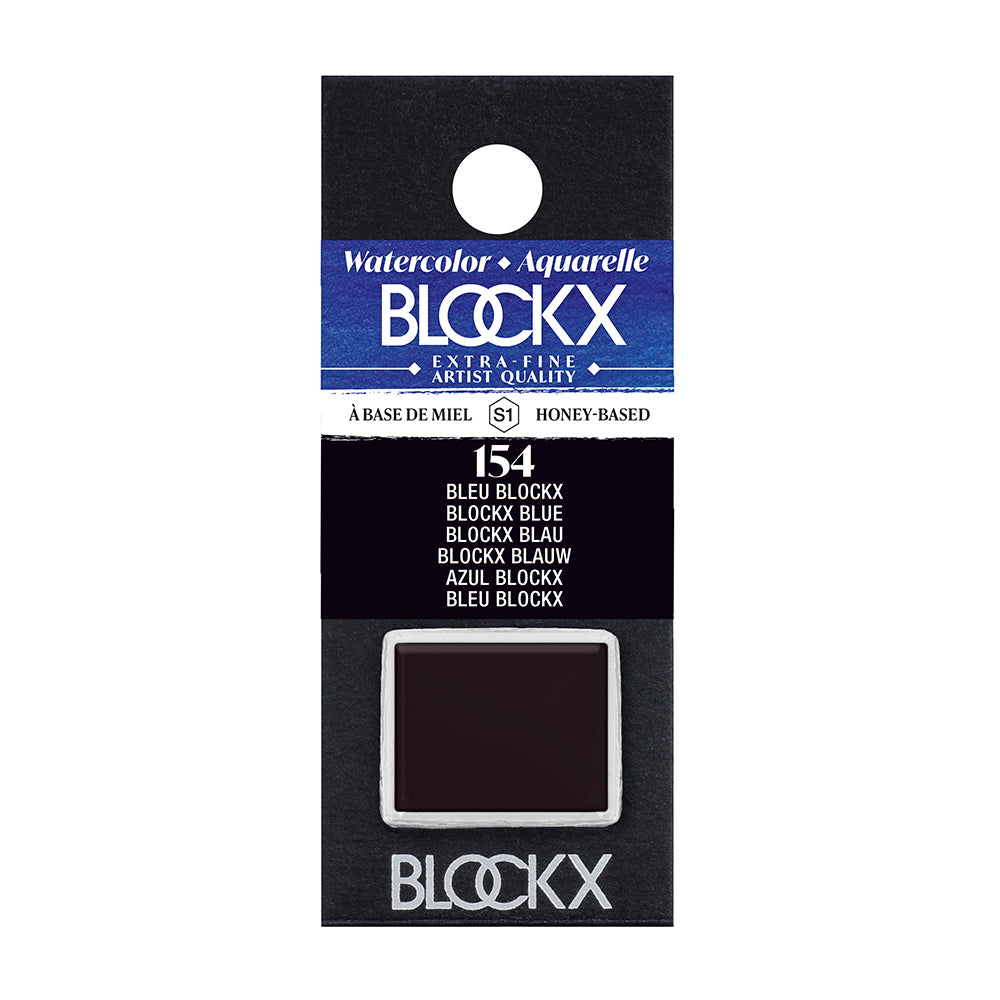 BLOCKX Artists' Watercolour Half Pan 1.5ml Blockx Blue