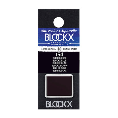 BLOCKX Artists' Watercolour Half Pan 1.5ml Blockx Blue