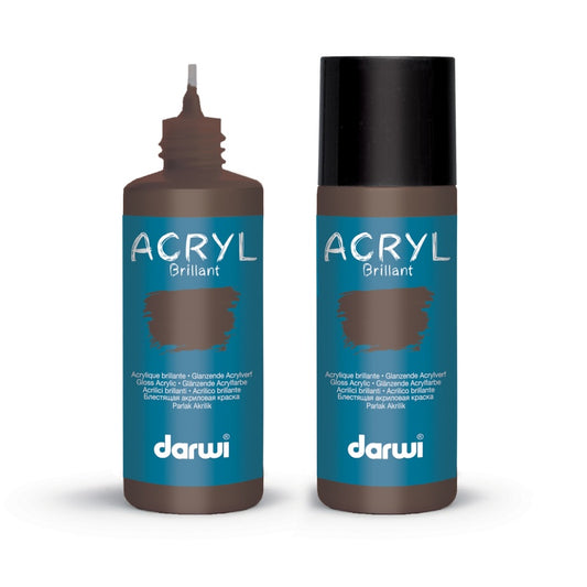 DARWI Acryl Glossy 80ml Dark Brown