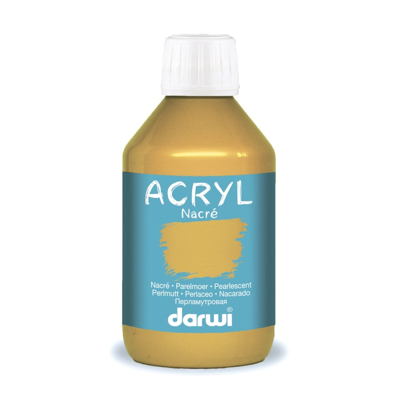 DARWI Acryl Pearlescent 250ml Golden Yellow