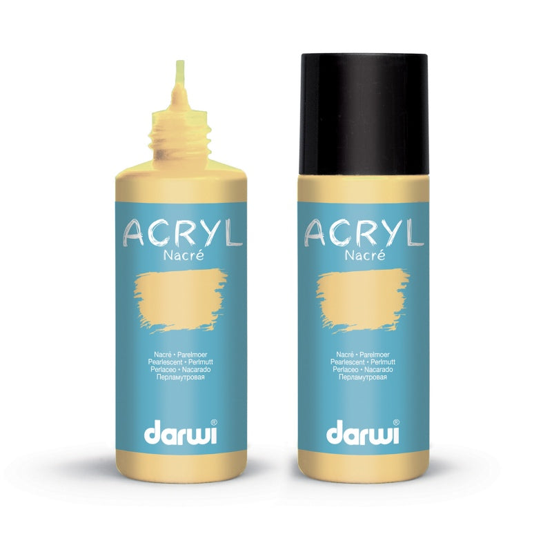 DARWI Acryl Pearlescent 80ml Golden Yellow