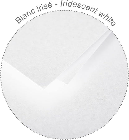 POLLEN Iridescent Envelopes 120g 110x220mm White 20s