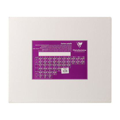 CLAIREFONTAINE Canvas Board White 4mm Portrait 55x46cm