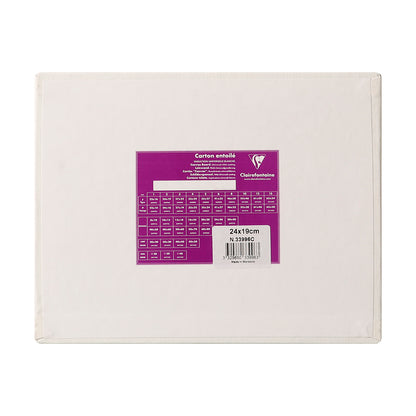 CLAIREFONTAINE Canvas Board White 3mm Portrait 24x19cm