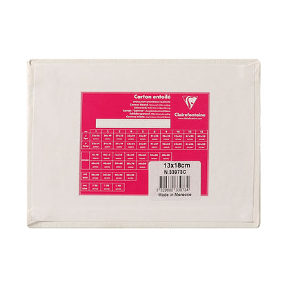 CLAIREFONTAINE Canvas Board White 3mm 13x18cm